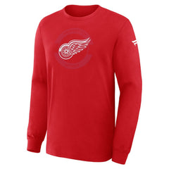 Detroit Red Wings - Fanatics Authentic Pro Property Of Practice Long Sleeve T-Shirt Red