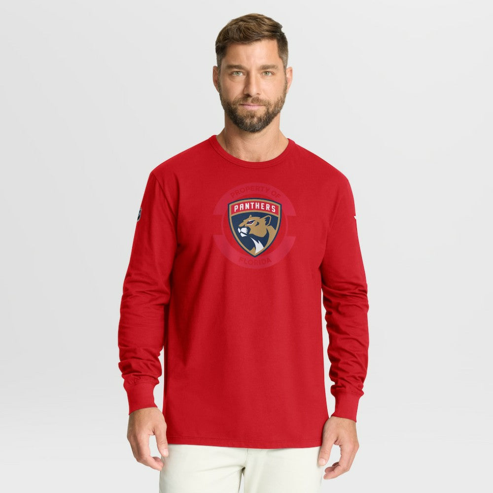 Florida Panthers - Fanatics Authentic Pro Property Of Practice Long Sleeve T-Shirt Red