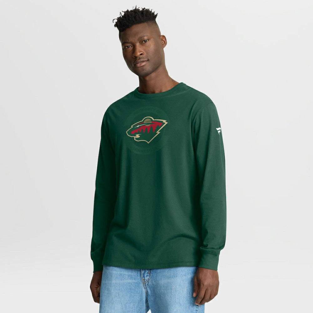 Minnesota Wild - Fanatics Authentic Pro Property Of Practice Long Sleeve T-Shirt Green