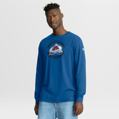 Colorado Avalanche - Fanatics Authentic Pro Property Of Practice Long Sleeve T-Shirt Blue