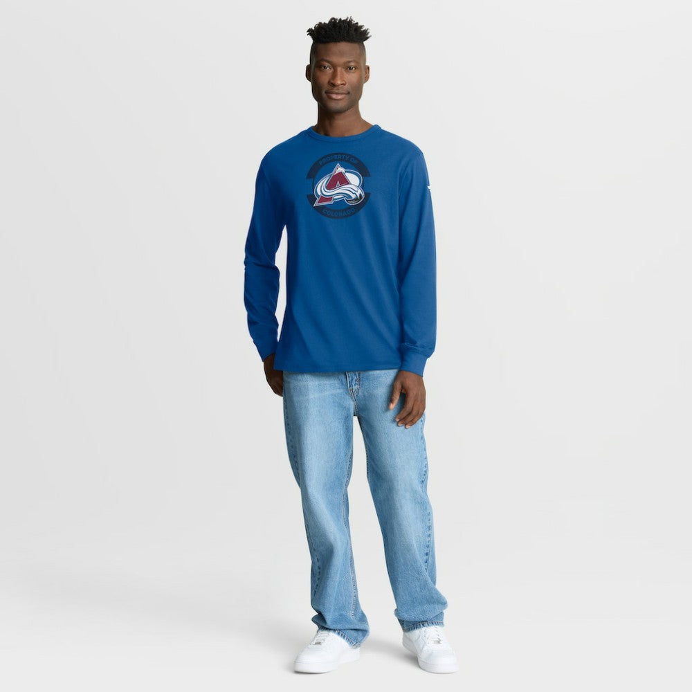 Colorado Avalanche - Fanatics Authentic Pro Property Of Practice Long Sleeve T-Shirt Blue