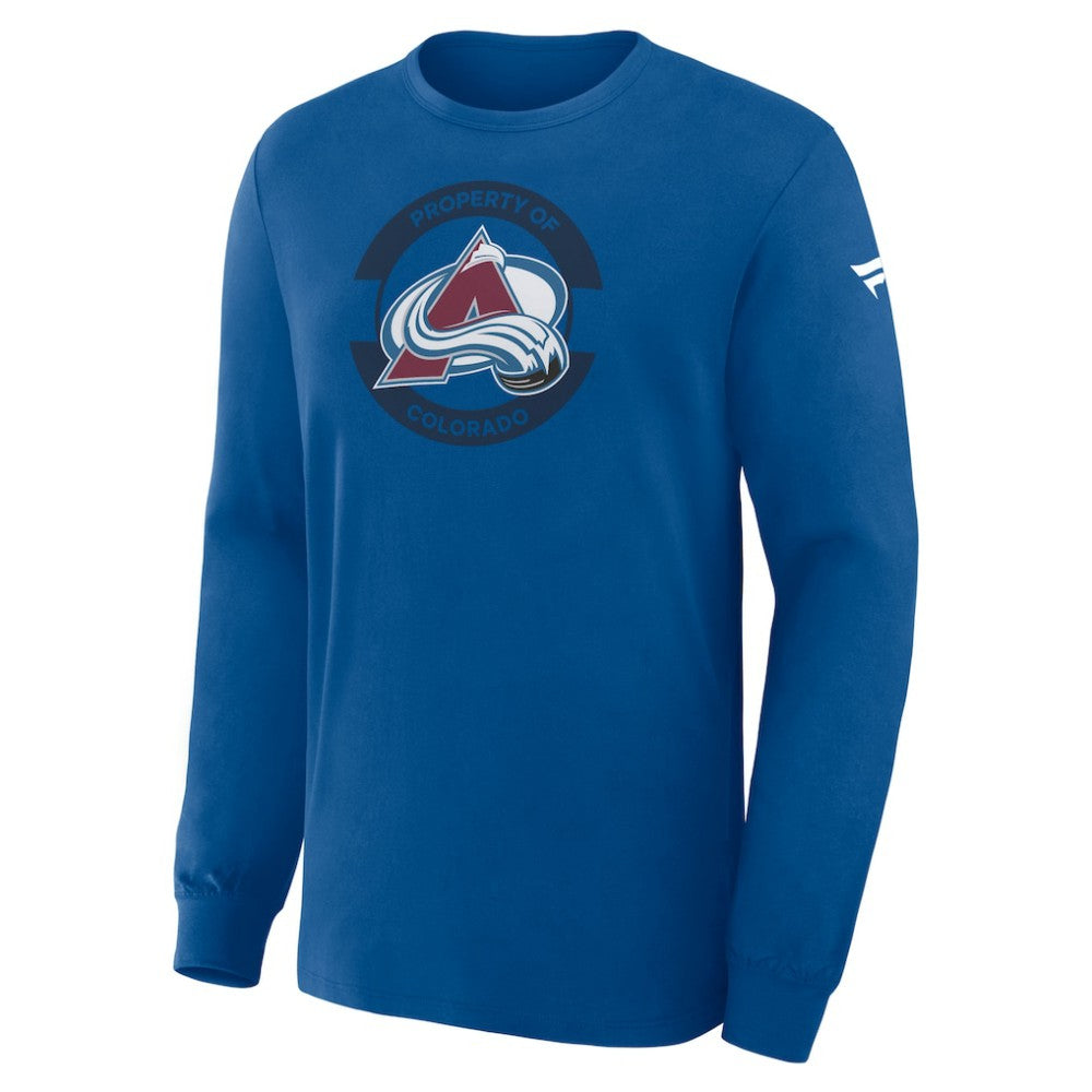 Colorado Avalanche - Fanatics Authentic Pro Property Of Practice Long Sleeve T-Shirt Blue