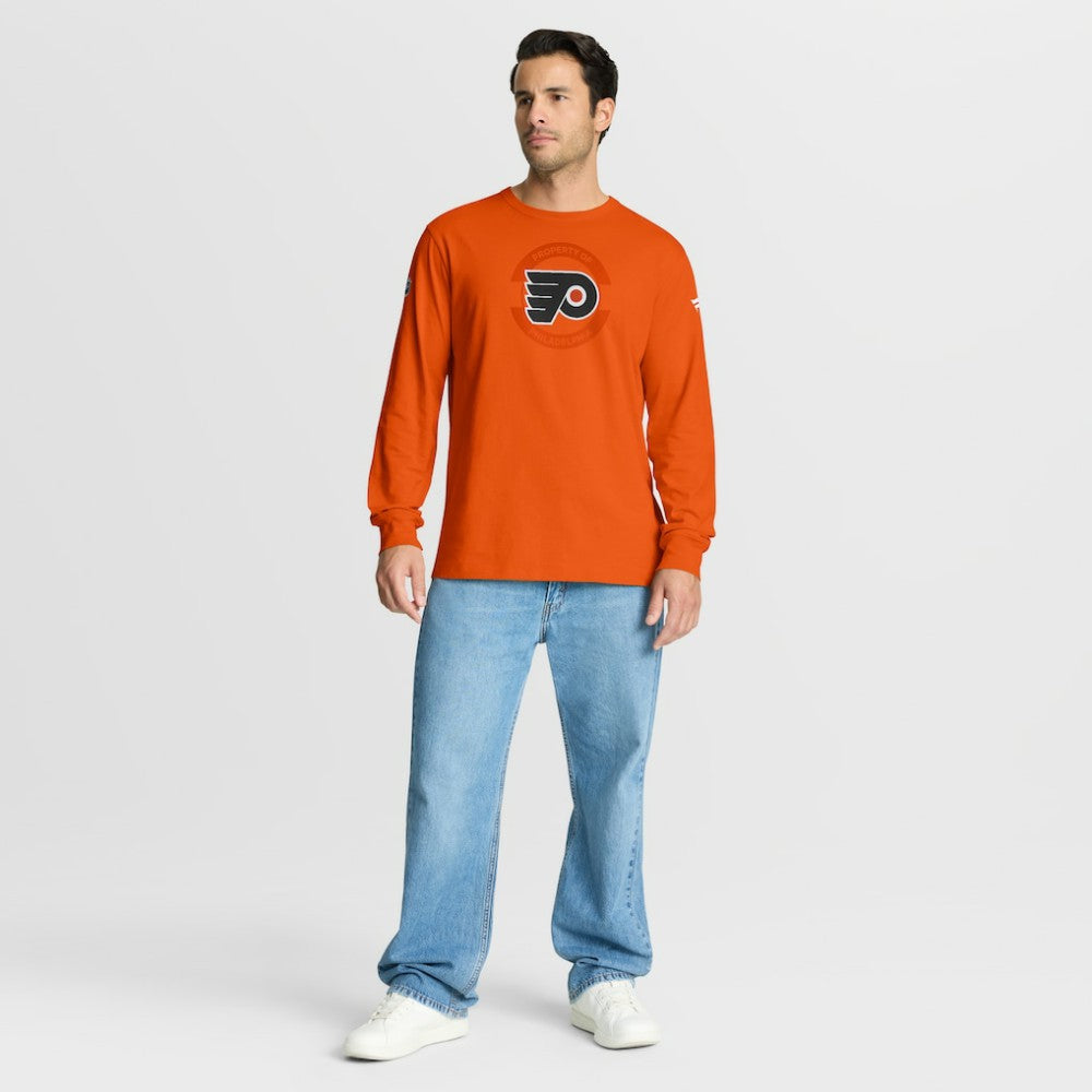 Philadelphia Flyers - Fanatics Authentic Pro Property Of Practice Long Sleeve T-Shirt Orange