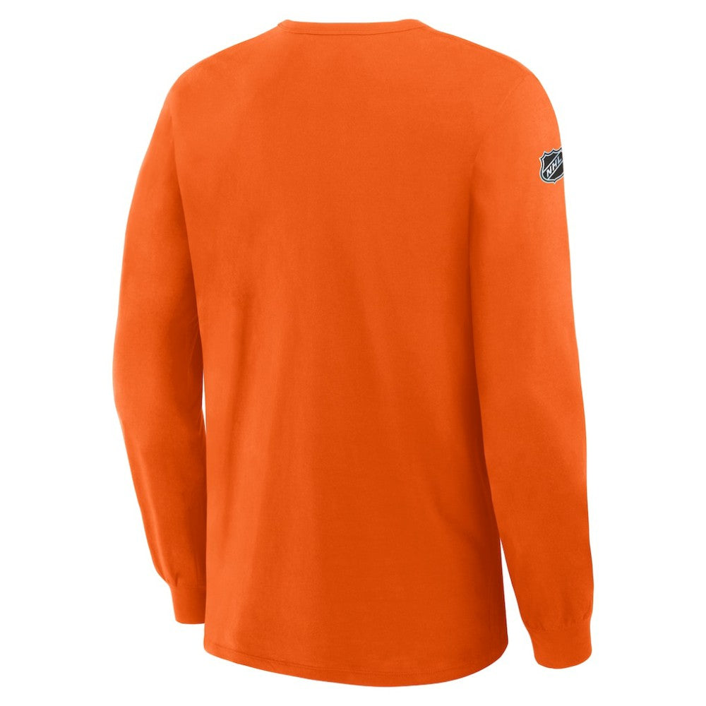 Philadelphia Flyers - Fanatics Authentic Pro Property Of Practice Long Sleeve T-Shirt Orange