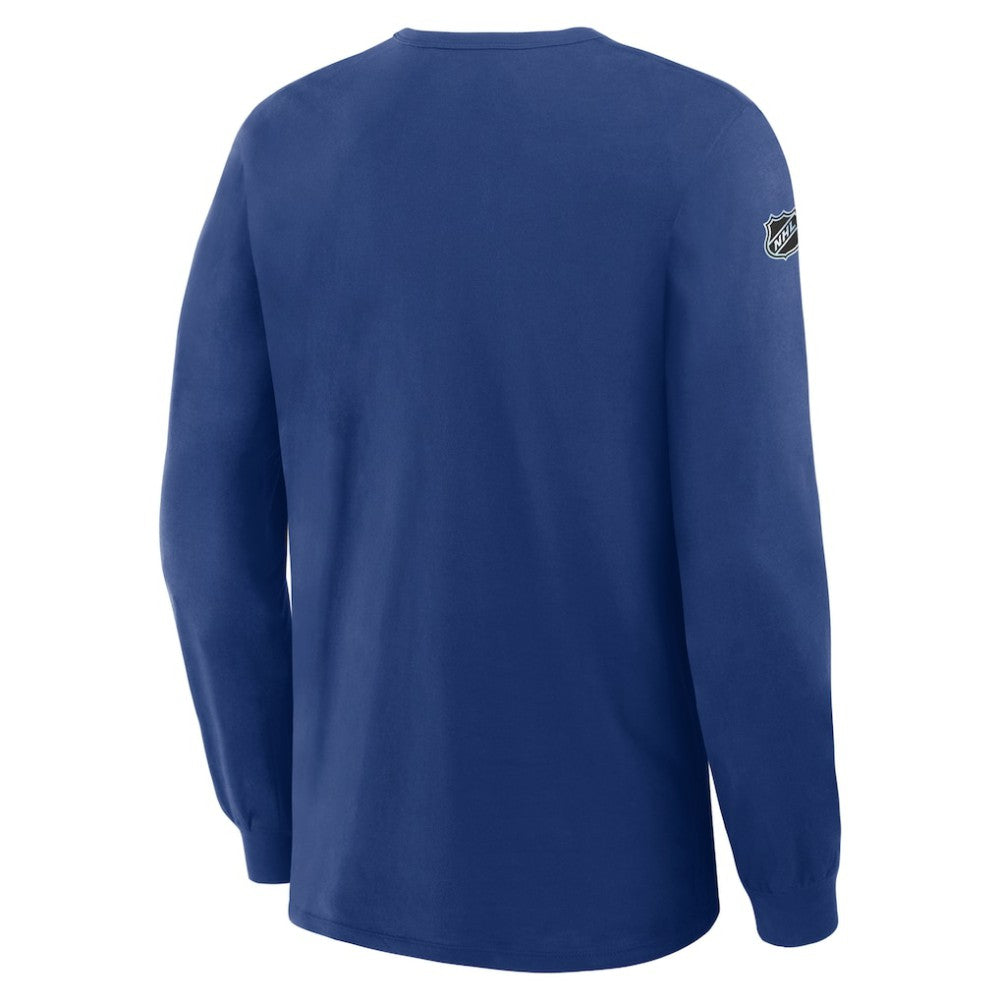 Tampa Bay Lightning - Fanatics Authentic Pro Property Of Practice Long Sleeve T-Shirt Blue