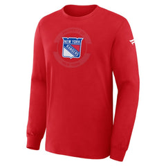 New York Rangers Fanatics Authentic Pro Property Of Practice Long Sleeve T-Shirt Red
