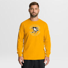Pittsburgh Penguins Fanatics Authentic Pro Property Of Practice Long Sleeve T-Shirt Gold