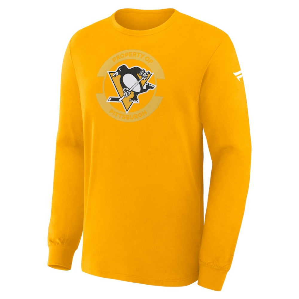 Pittsburgh Penguins Fanatics Authentic Pro Property Of Practice Long Sleeve T-Shirt Gold