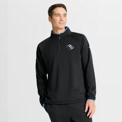 Utah Mammoth - Fanatics Authentic Pro Rink Raglan Quarter-Zip Pullover Black