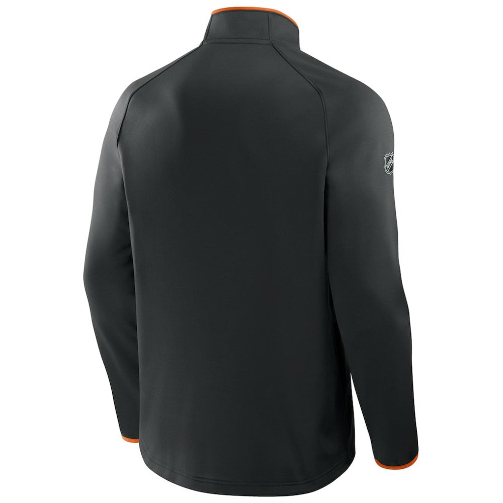 Philadelphia Flyers - Fanatics Authentic Pro Rink Raglan Quarter-Zip Pullover Black