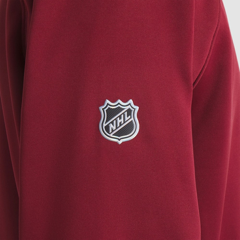 Colorado Avalanche - Fanatics Authentic Pro Rink Raglan Quarter-Zip Pullover Burgundy