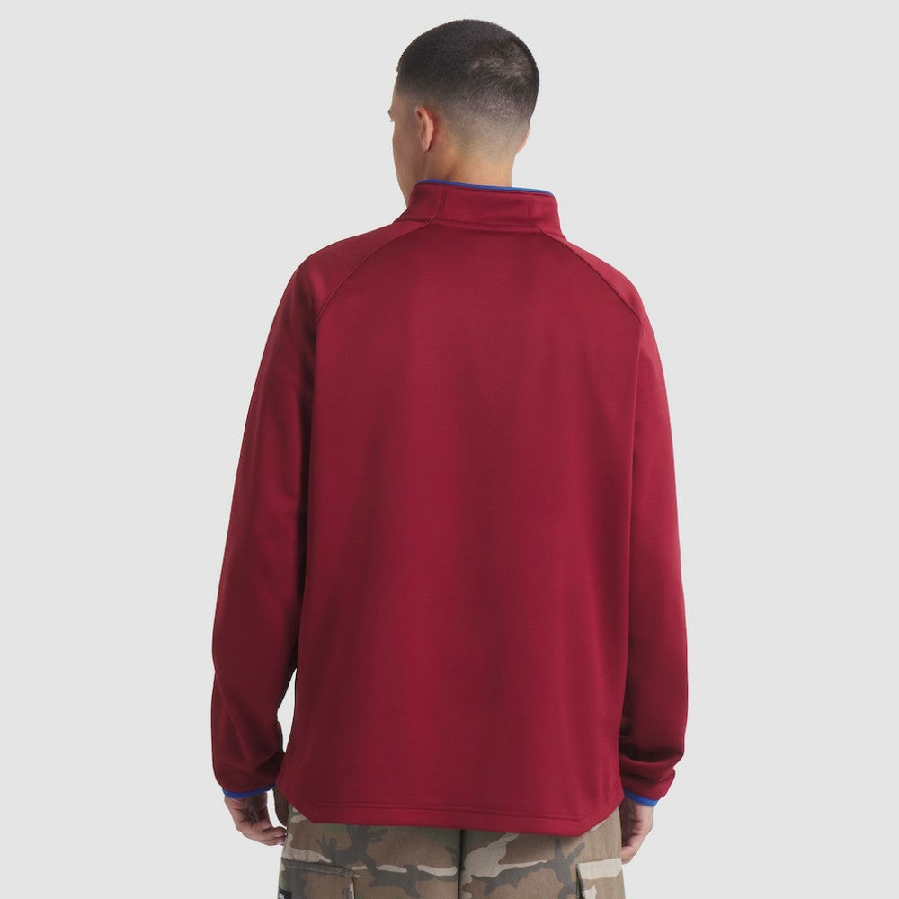 Colorado Avalanche - Fanatics Authentic Pro Rink Raglan Quarter-Zip Pullover Burgundy