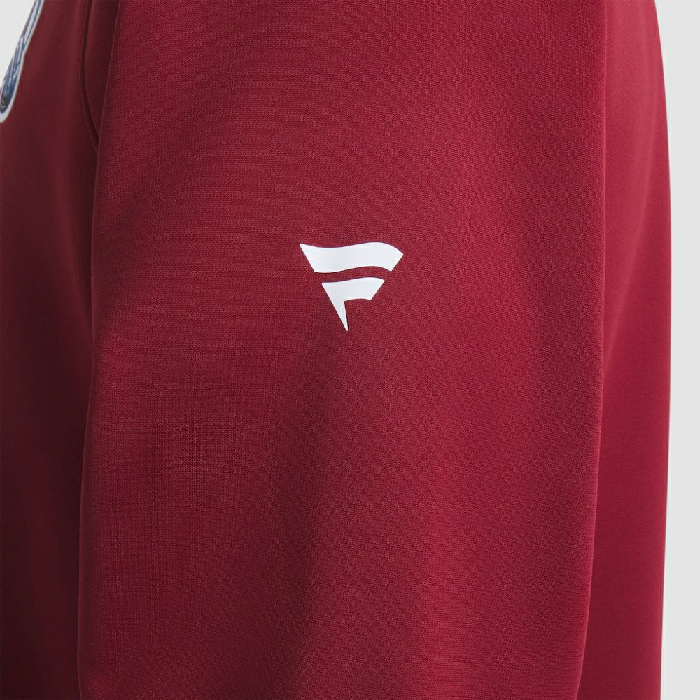 Colorado Avalanche - Fanatics Authentic Pro Rink Raglan Quarter-Zip Pullover Burgundy