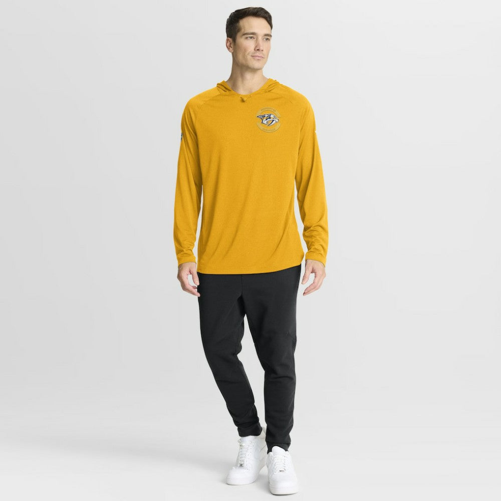 Nashville Predators - Fanatics Authentic Pro Rink Hoodie Gold