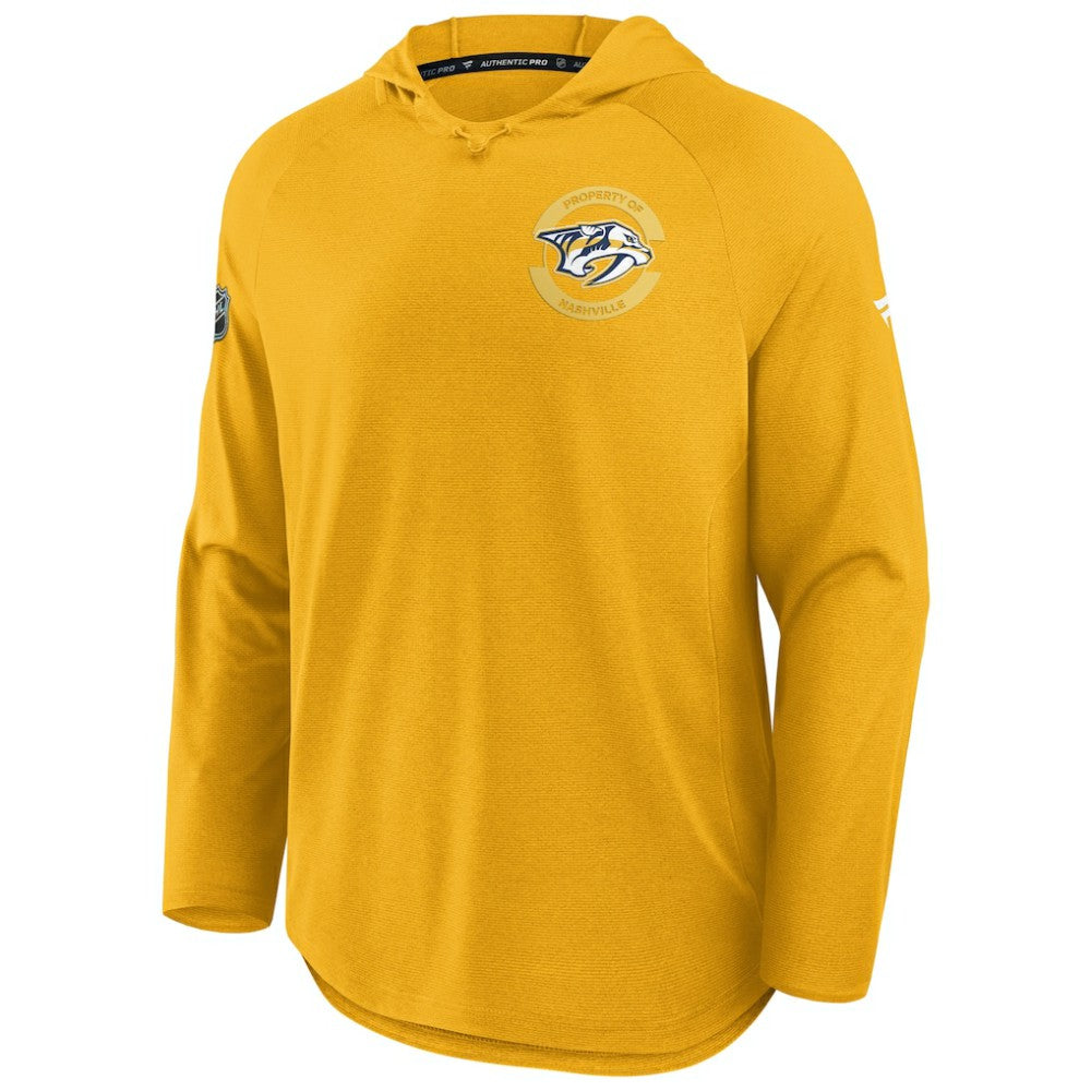 Nashville Predators - Fanatics Authentic Pro Rink Hoodie Gold