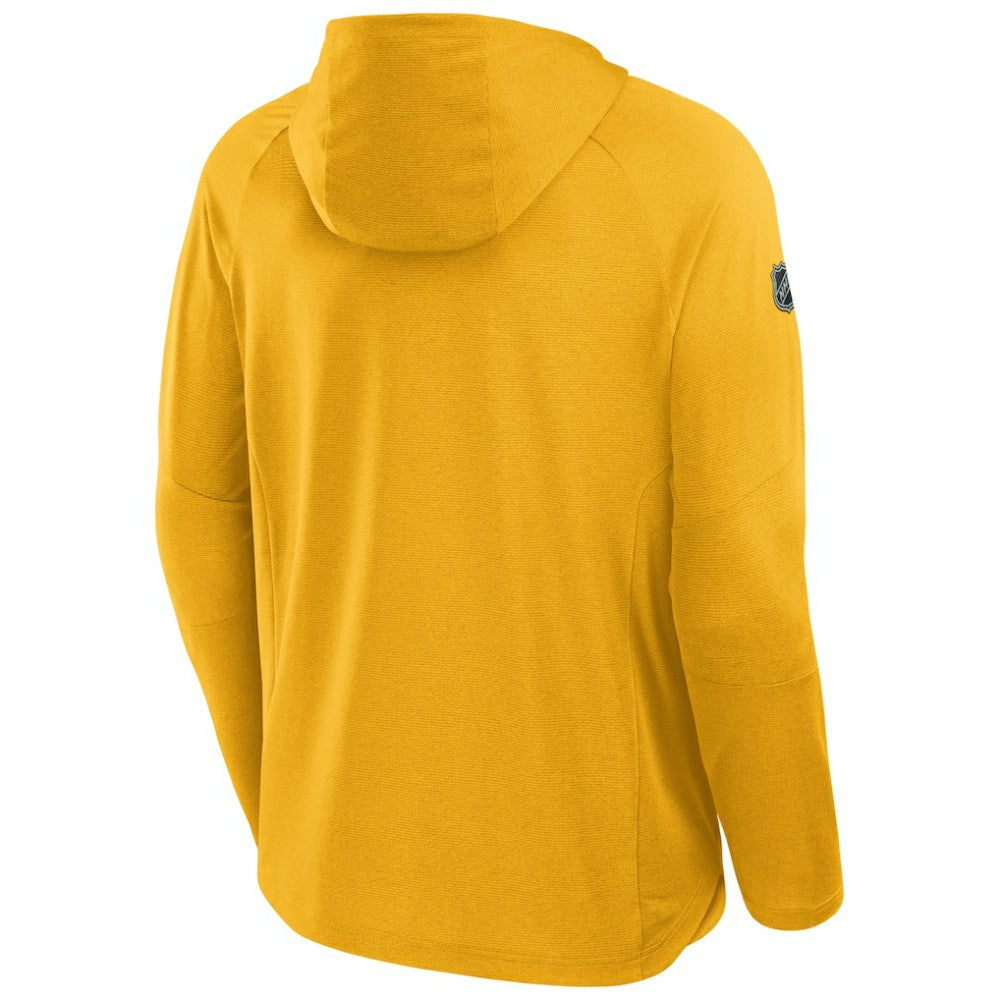 Nashville Predators - Fanatics Authentic Pro Rink Hoodie Gold