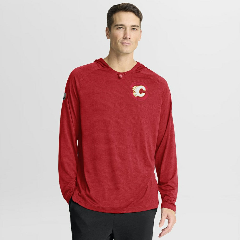 Calgary Flames - Fanatics Authentic Pro Rink Hoodie Red
