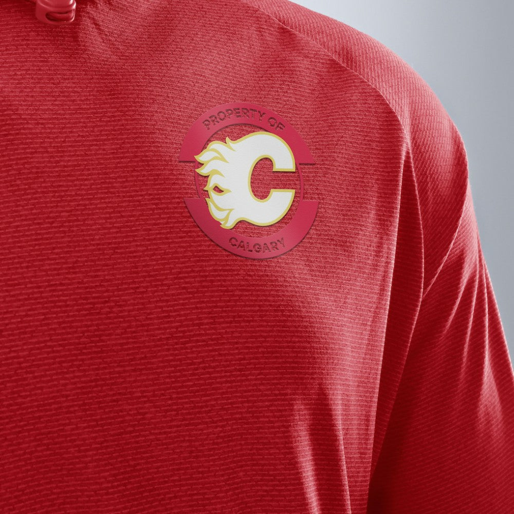 Calgary Flames - Fanatics Authentic Pro Rink Hoodie Red