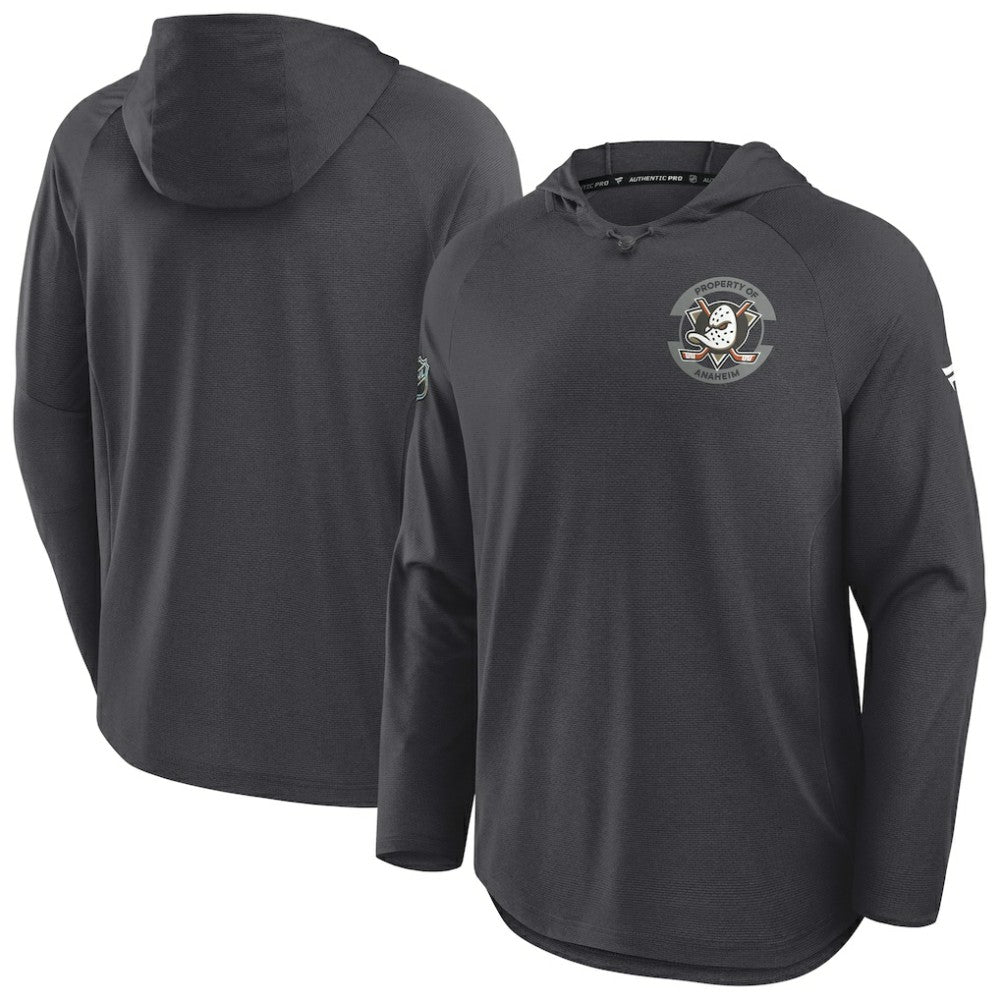 Anaheim Ducks - Fanatics Authentic Pro Rink Hoodie Charcoal
