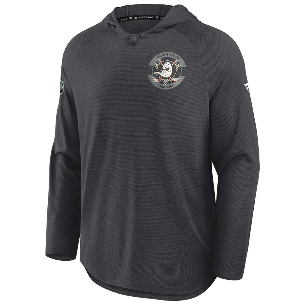 Anaheim Ducks - Fanatics Authentic Pro Rink Hoodie Charcoal