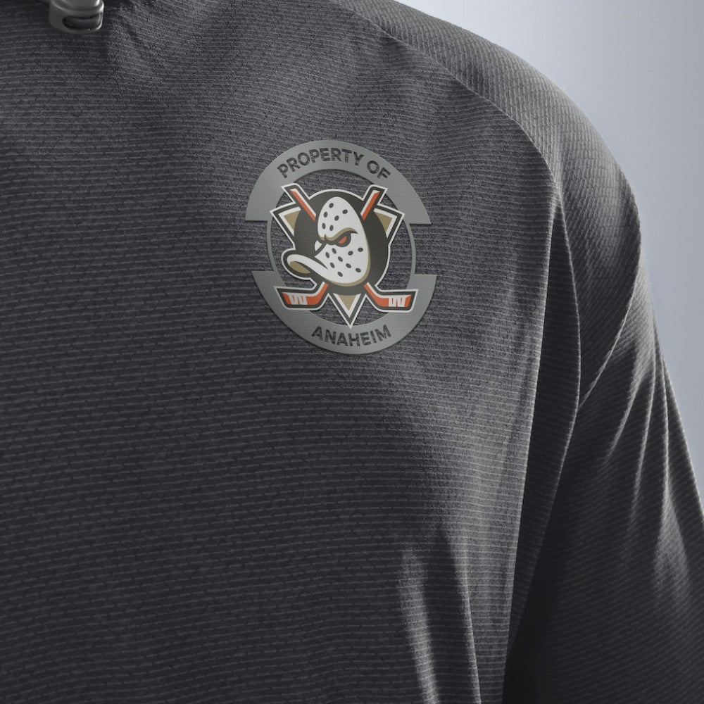 Anaheim Ducks - Fanatics Authentic Pro Rink Hoodie Charcoal
