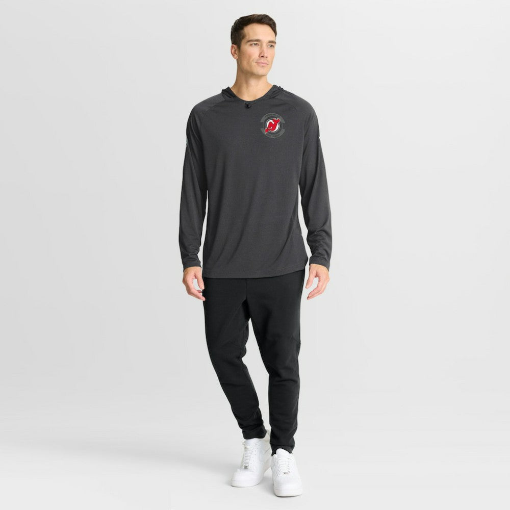 New Jersey Devils - Fanatics Authentic Pro Rink Hoodie Charcoal