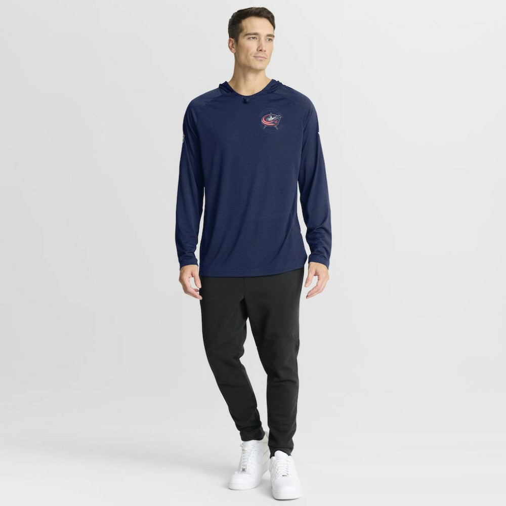 Columbus Blue Jackets - Fanatics Authentic Pro Rink Hoodie Navy