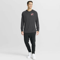 Detroit Red Wings - Fanatics Authentic Pro Rink Hoodie Charcoal