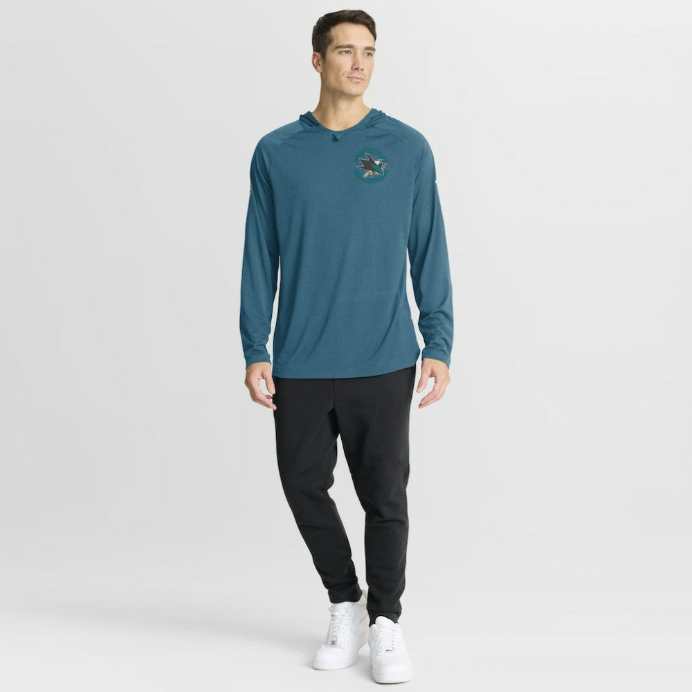 San Jose Sharks - Fanatics Authentic Pro Rink Hoodie Teal