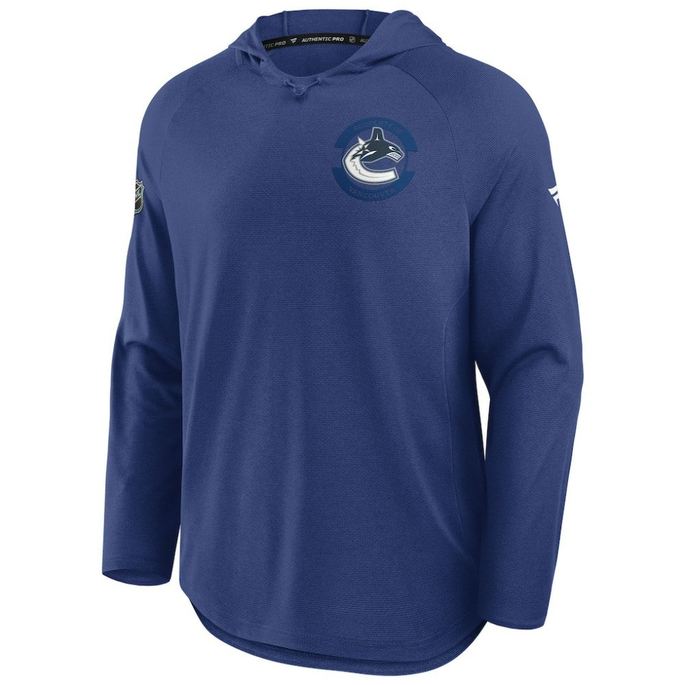 Vancouver Canucks - Fanatics Authentic Pro Rink Hoodie Blue
