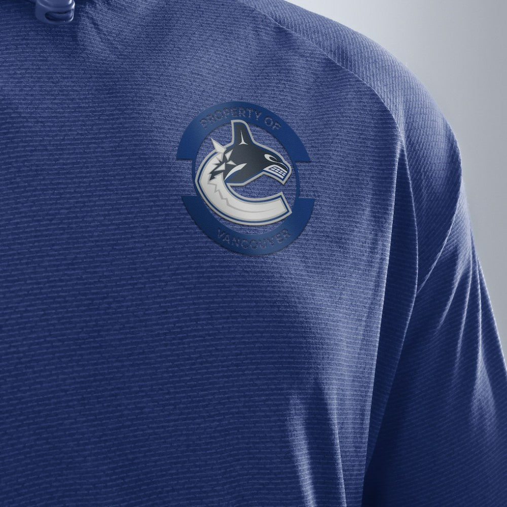 Vancouver Canucks - Fanatics Authentic Pro Rink Hoodie Blue