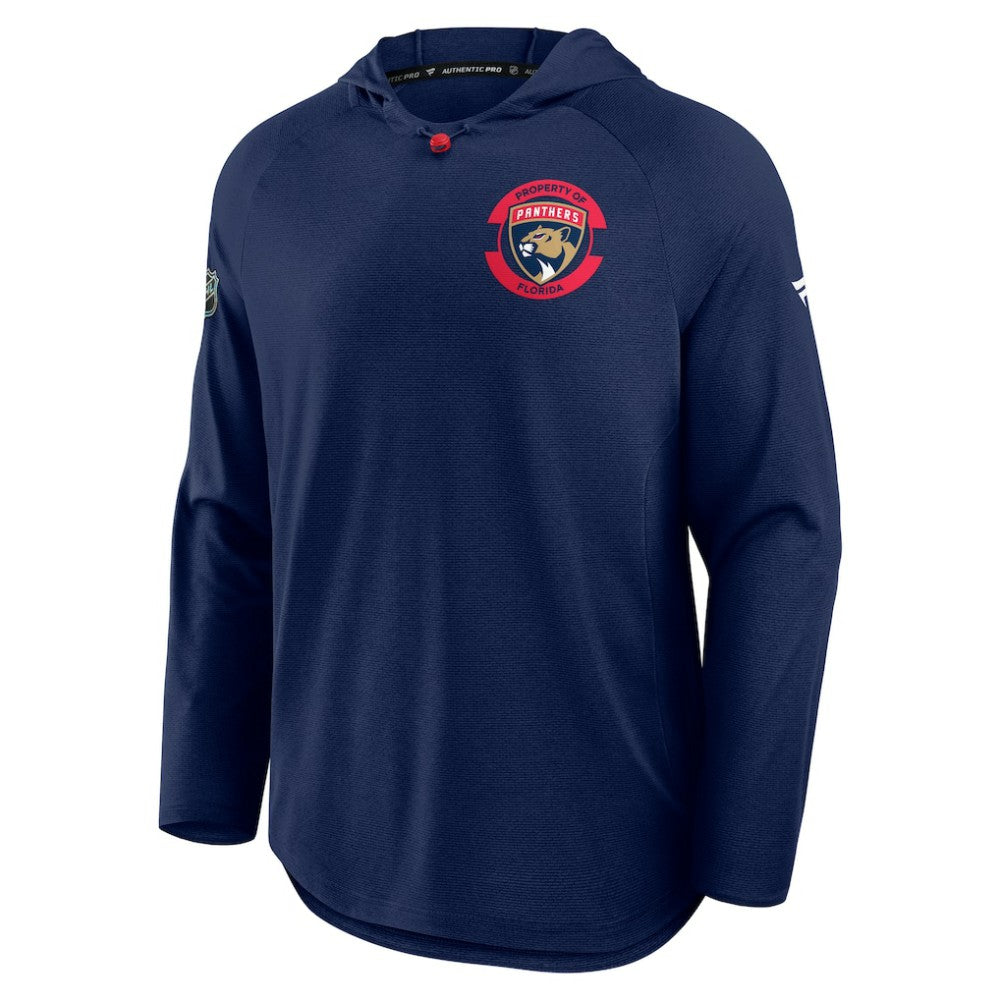 Florida Panthers - Fanatics Authentic Pro Rink Raglan Hoodie Navy