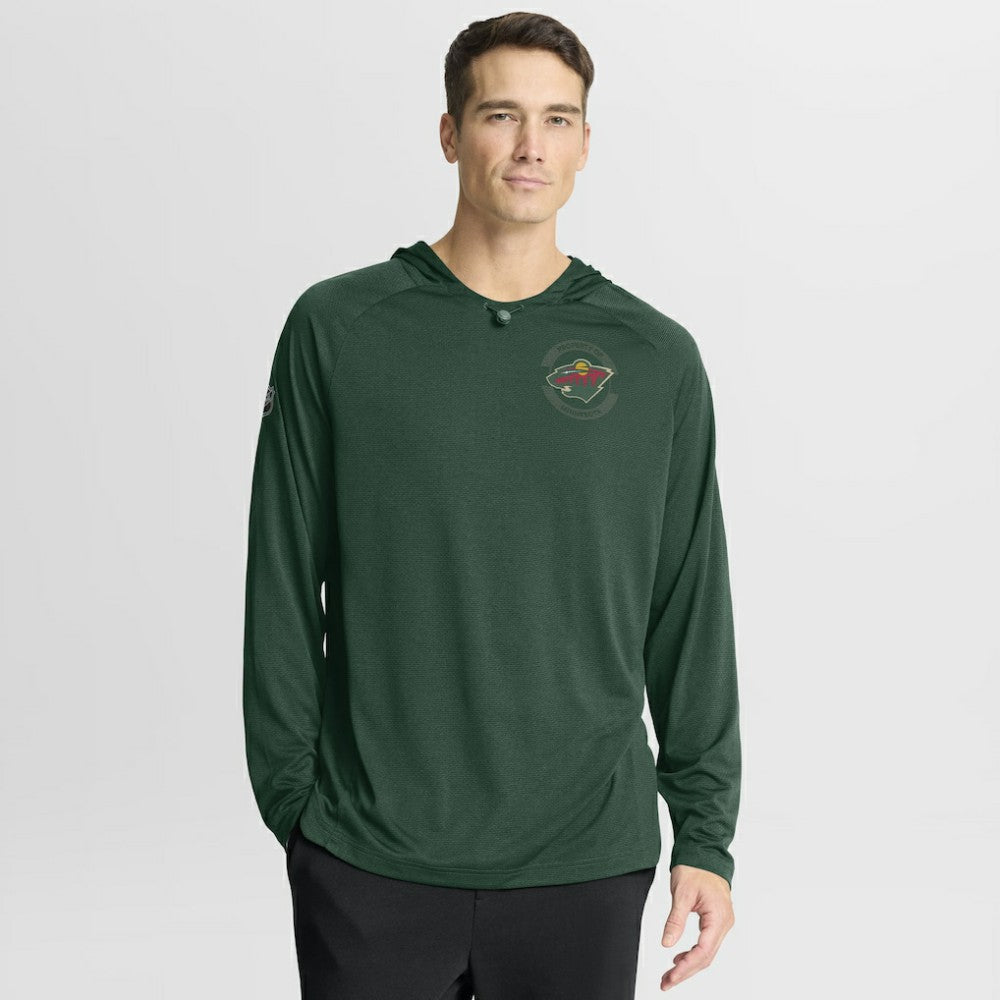 Minnesota Wild - Fanatics Authentic Pro Rink Hoodie Green
