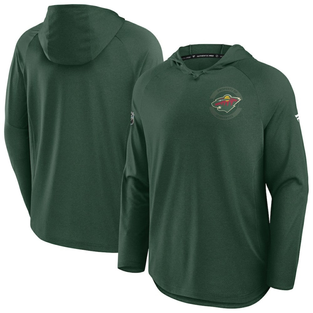 Minnesota Wild - Fanatics Authentic Pro Rink Hoodie Green