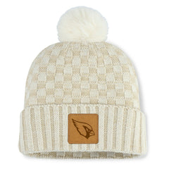Arizona Cardinals Women's Nickel Cuffed Knit Hat with Pom Natural - Fanatics