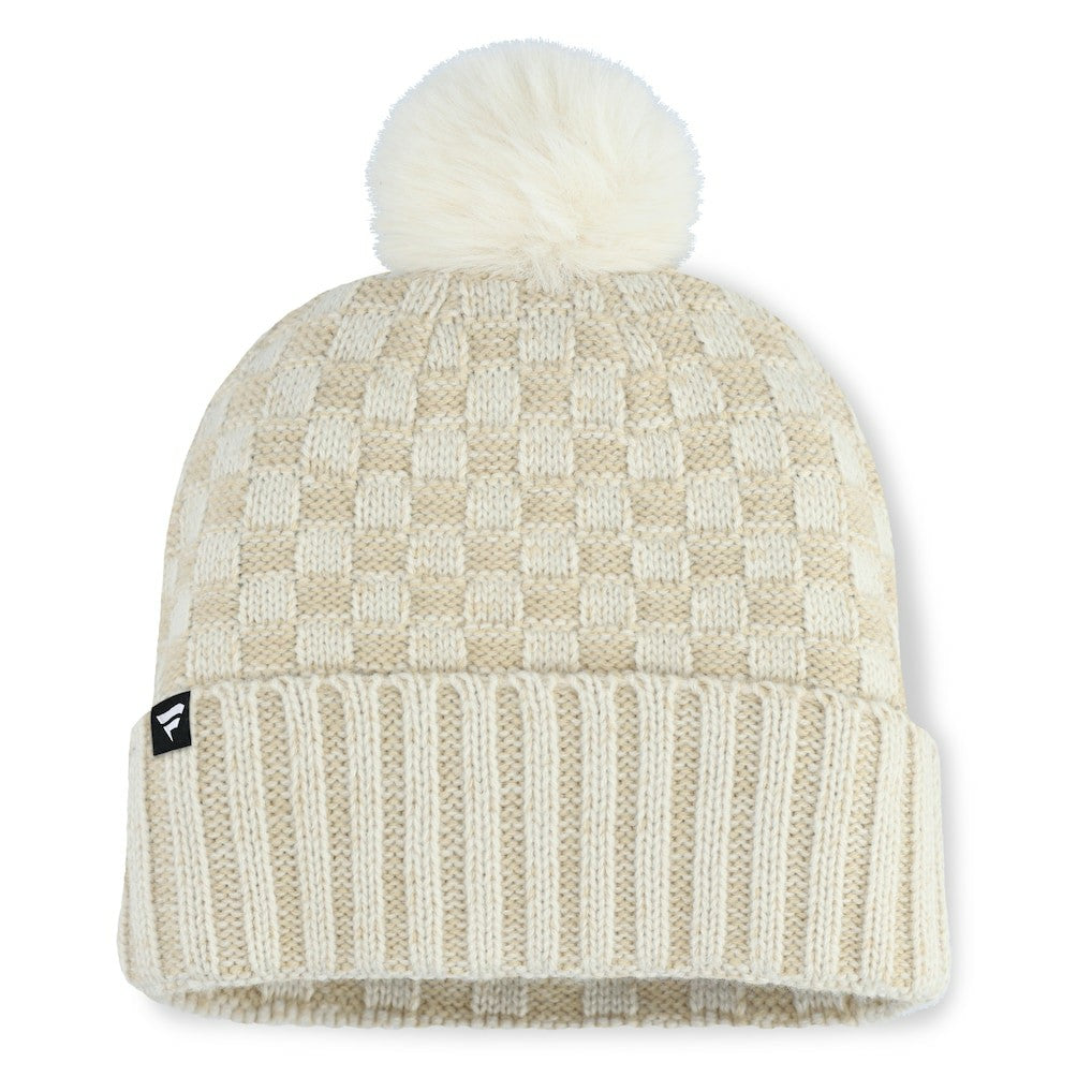 Arizona Cardinals Women's Nickel Cuffed Knit Hat with Pom Natural - Fanatics