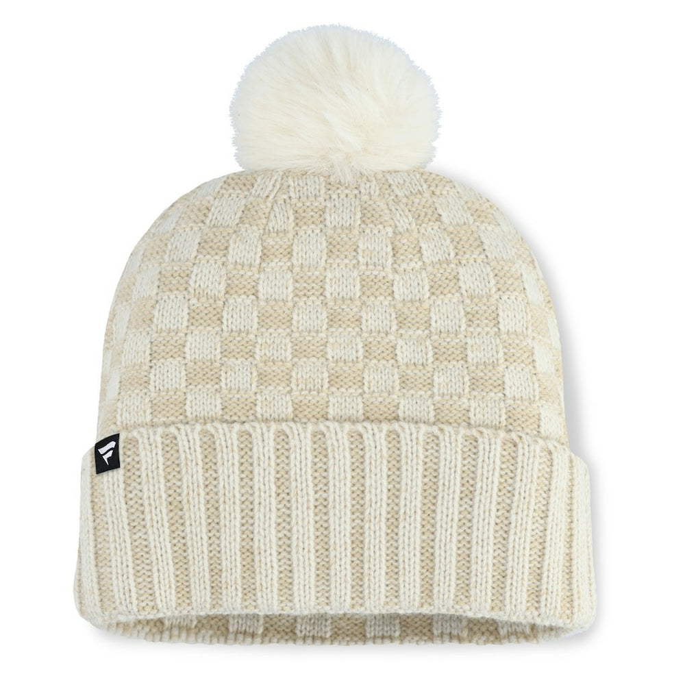Jacksonville Jaguars Women's Nickel Cuffed Knit Hat with Pom Natural - Fanatics