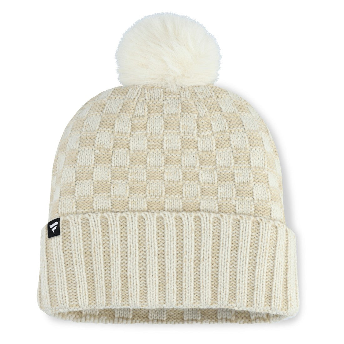 Tennessee Titans Women's Nickel Cuffed Knit Hat with Pom Natural - Fanatics