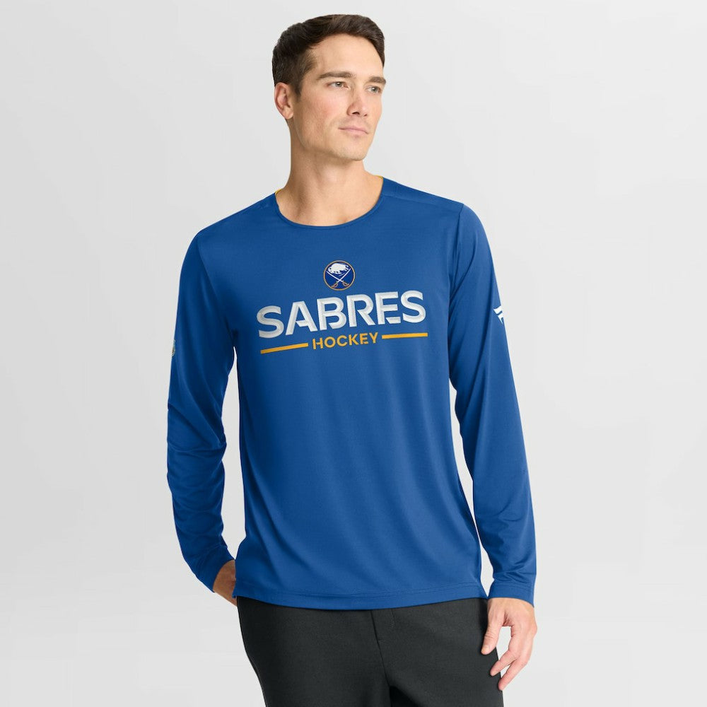 Buffalo Sabres - Fanatics Authentic Pro Rink Tech Long Sleeve T-Shirt Royal