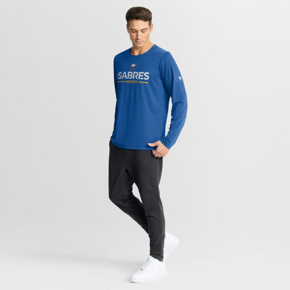 Buffalo Sabres - Fanatics Authentic Pro Rink Tech Long Sleeve T-Shirt Royal