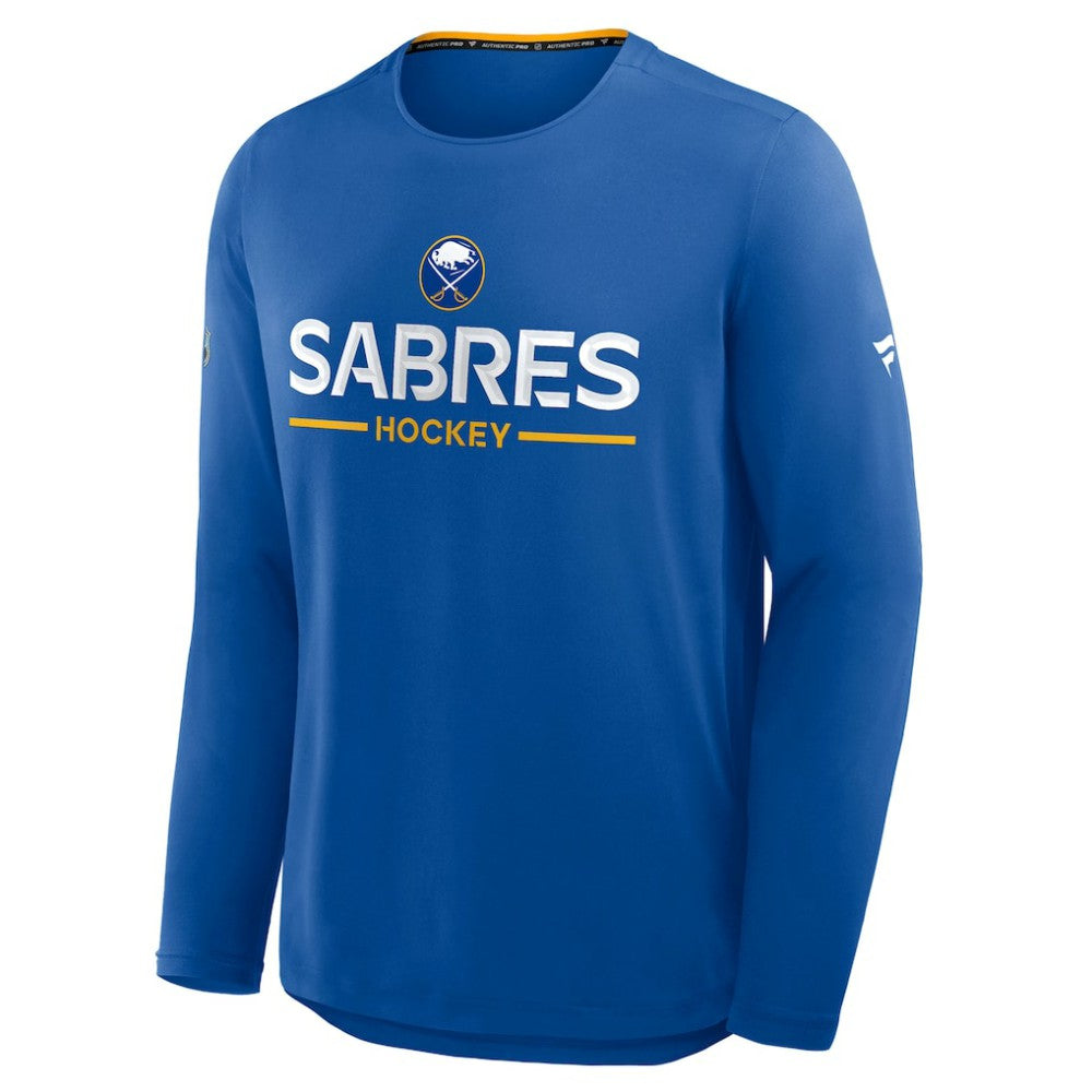 Buffalo Sabres - Fanatics Authentic Pro Rink Tech Long Sleeve T-Shirt Royal