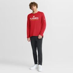 Calgary Flames - Fanatics Authentic Pro Rink Tech Long Sleeve T-Shirt Red