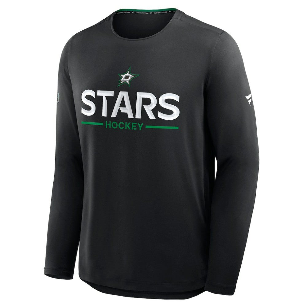 Dallas Stars - Fanatics Authentic Pro Rink Tech Long Sleeve T-Shirt Black