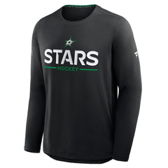 Dallas Stars - Fanatics Authentic Pro Rink Tech Long Sleeve T-Shirt Black