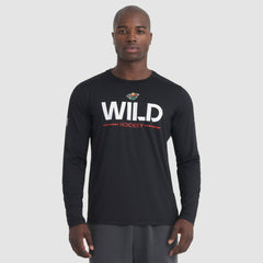 Minnesota Wild - Fanatics Authentic Pro Rink Tech Long Sleeve T-Shirt Black