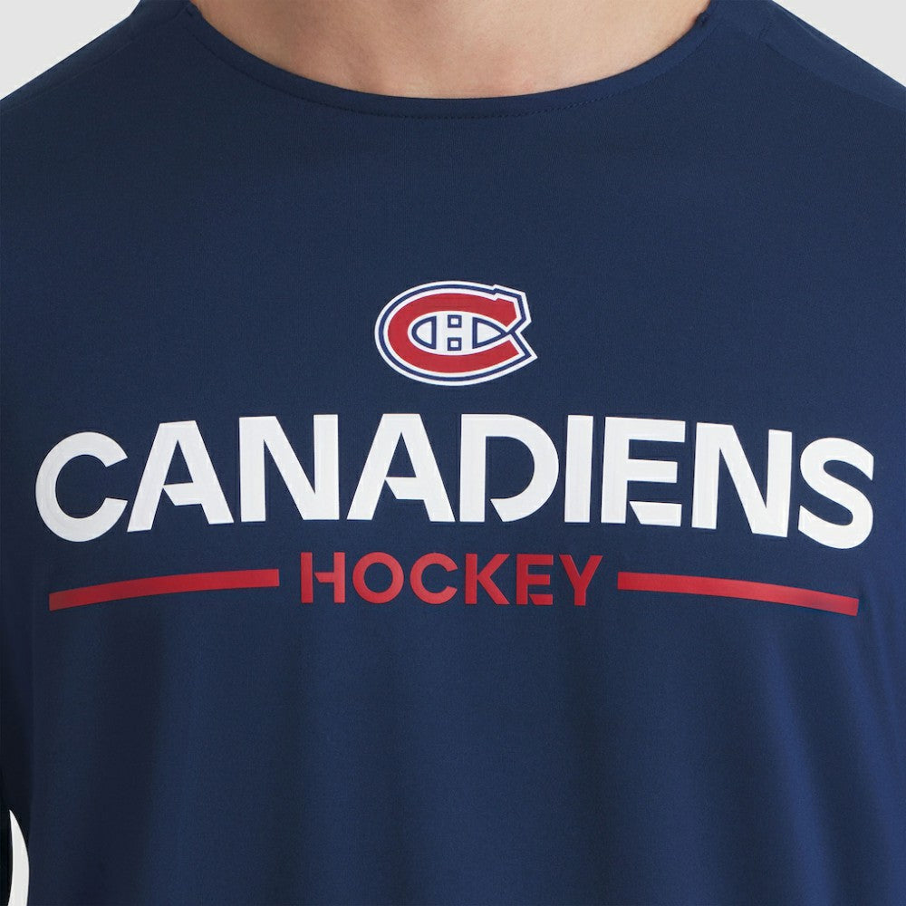 Montreal Canadiens - Fanatics Authentic Pro Rink Tech Long Sleeve T-Shirt Navy