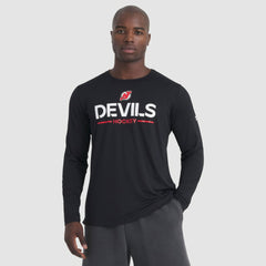 New Jersey Devils - Fanatics Authentic Pro Rink Tech Long Sleeve T-Shirt Black