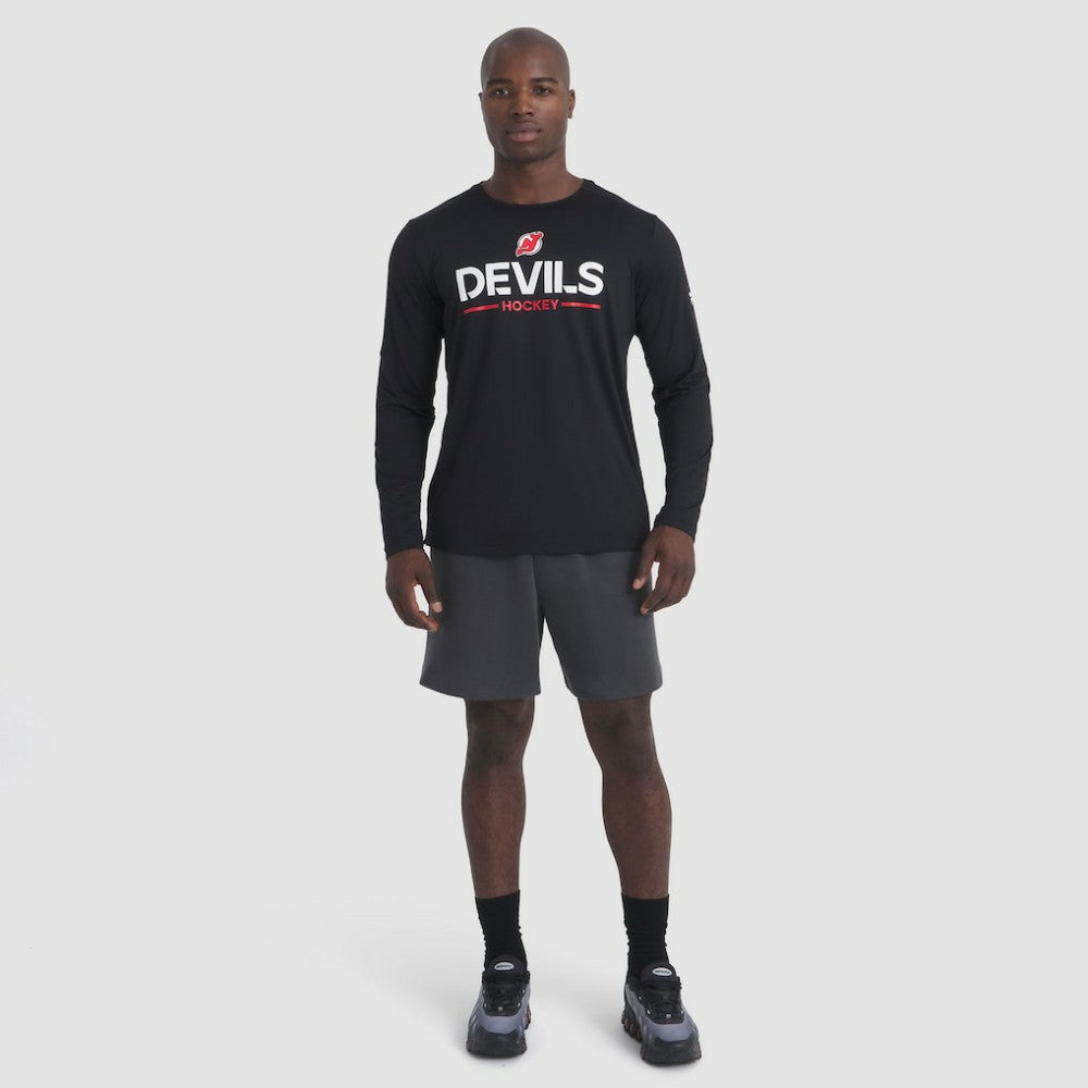 New Jersey Devils - Fanatics Authentic Pro Rink Tech Long Sleeve T-Shirt Black