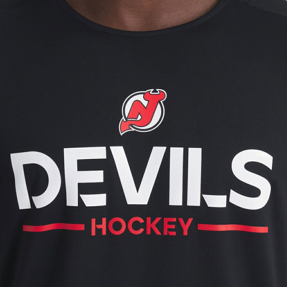 New Jersey Devils - Fanatics Authentic Pro Rink Tech Long Sleeve T-Shirt Black