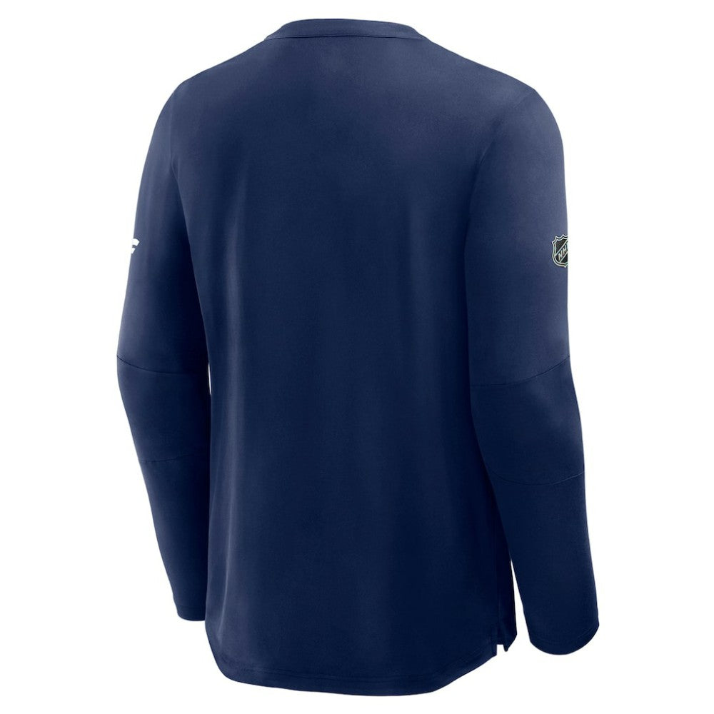 New York Rangers Fanatics Authentic Pro Rink Tech Long Sleeve T-Shirt Navy